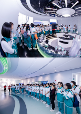 校企聯(lián)合丨廣州開元學?？破昭袑W團參觀潔特生物！